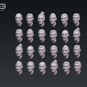 Clone heads (24) - Anvilrage Studios | Legion compatible - 3D printed