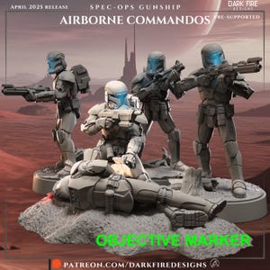 Spec-Ops Airborne Commandos - DARK FIRE | Legion compatible - 3D printed
