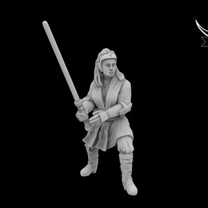 Adi Gallia Jedi - Compatible con BLACK REMNANT / Legion - Impreso en 3D