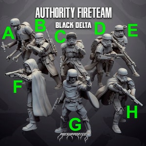 Fireteam Black Delta - SKULLFORGE | Legion compatible Imperial Assault 3D printed