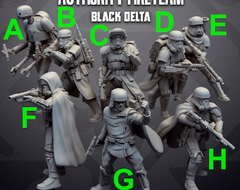 Fireteam Black Delta - SKULLFORGE | Legion compatible Imperial Assault 3D printed