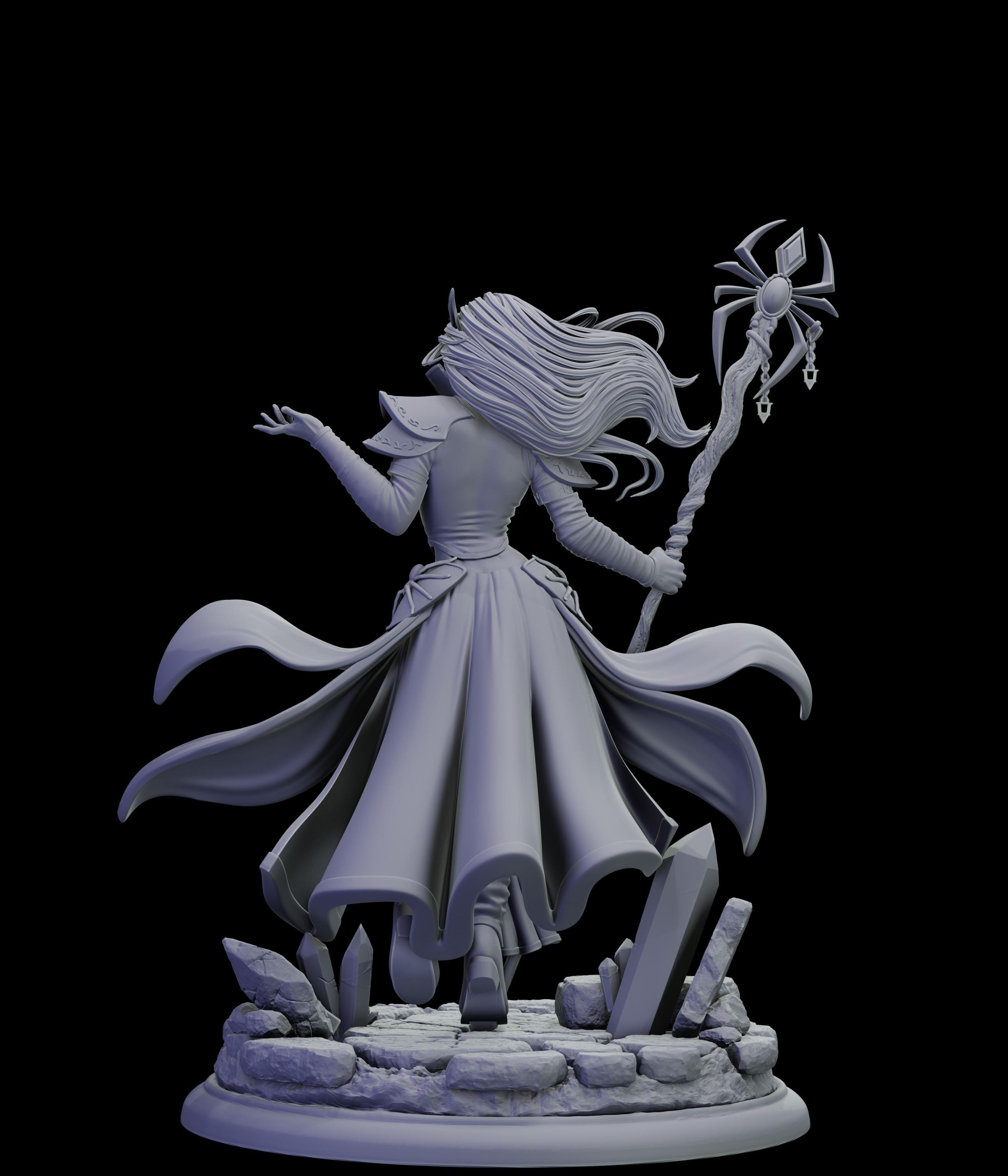 Drow Archmage - Sorcerer | D&D | Pathfinder | RPG | Fantasy | 3d ...
