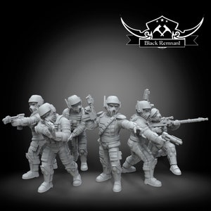 Insurgent infiltrators (6) - BLACK REMNANT | Legion compatible - 3D printed