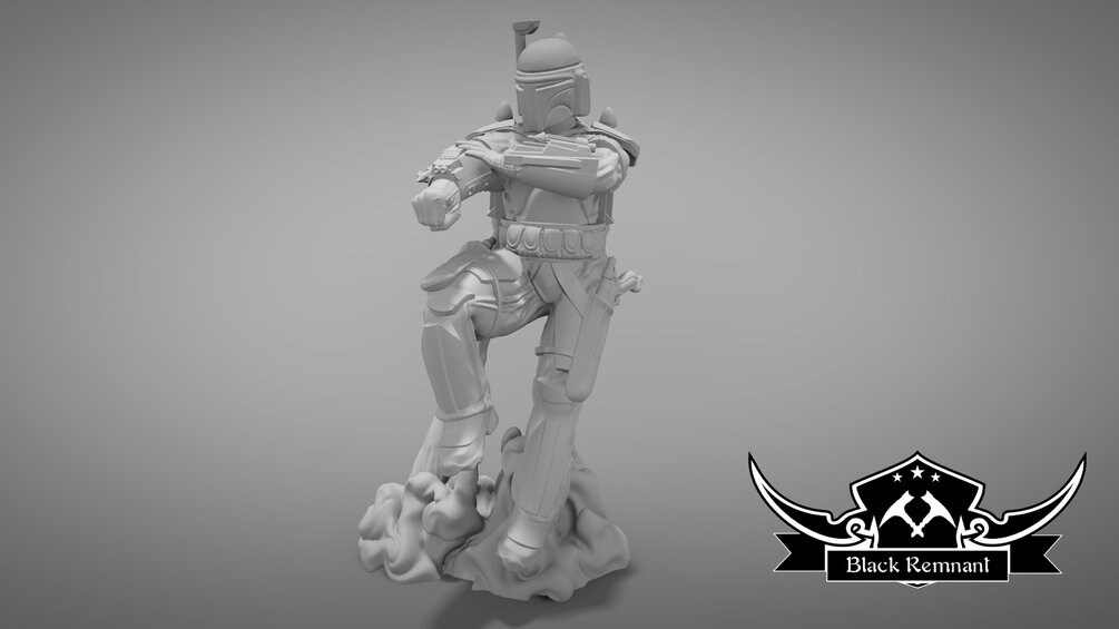 Jango Fett - The first hunter - BLACK REMNANT | Legion compatible - 3D printed