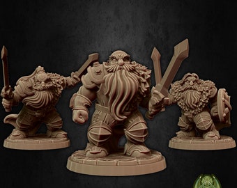 ドワーフの兵士 #5 - Kickstarter「私のドワーフを抱きしめて」 | D&D | パスファインダー | | AoS | ファンタジー | ドワーフ | 3Dプリント