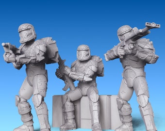 Oh-Seven Commando - DARK FIRE | Legion compatible - 3D printed