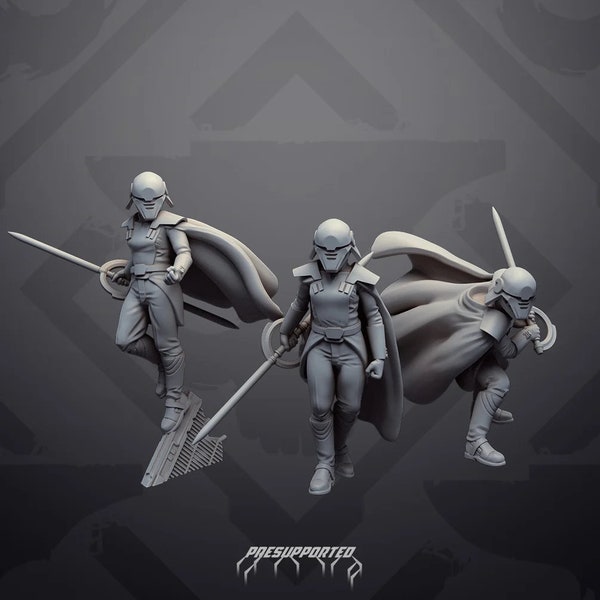 Dark Warlock Huntress - SKULLFORGE | Legion compatible - 3D printed
