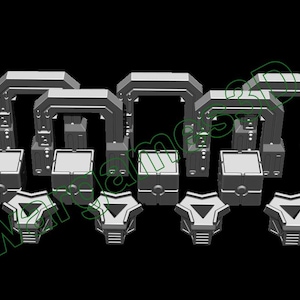 Imperial Assault compatible accesories (doors, crates and terminals) - 3D printed accesories