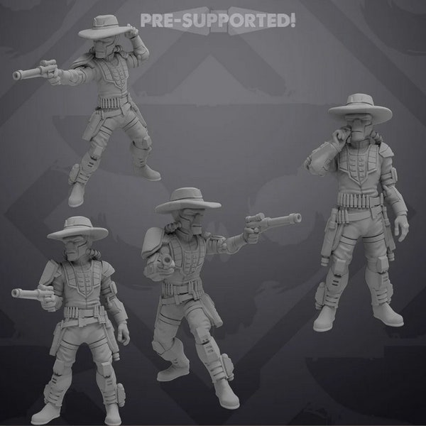 The Gunslinger (4 to choose) - SKULLFORGE | Legion compatible - Imperial Assault - 3D printed