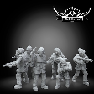 Fiskflottans soldater (6) - BLACK REMNANT | Legion-kompatibel - 3D-utskriven