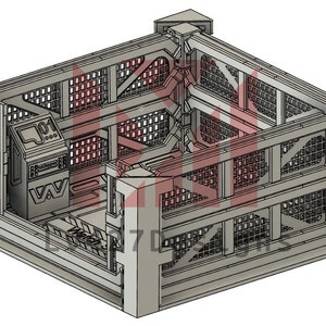 Puede incluir: Una caja de plástico gris con un patrón de rejilla y un pequeño dispositivo gris en su interior. El dispositivo tiene una pantalla con el número "01" en ella y las letras "WAV" en el lateral.