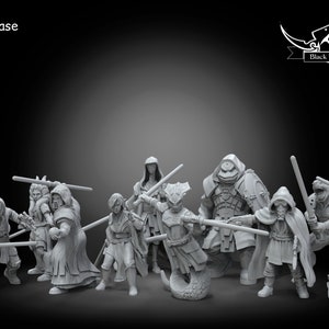 Mystical warrior academy - Jedis - BLACK REMNANT | Legion compatible - 3D printed