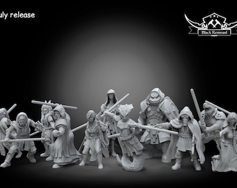 Mystical warrior academy - Jedis - BLACK REMNANT | Legion compatible - 3D printed