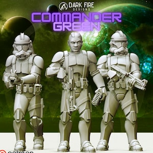 Commander Green (4 versions) - DARK FIRE | Legion compatible - 3D printed