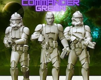 Commander Green (4 versions) - DARK FIRE | Legion compatible - 3D printed
