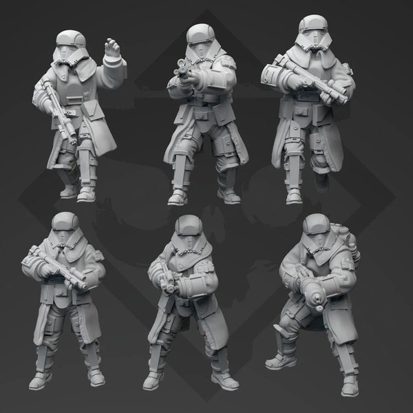 Frontier Troopers (6) - SKULLFORGE | Legion compatible - Imperial Assault - 3D printed