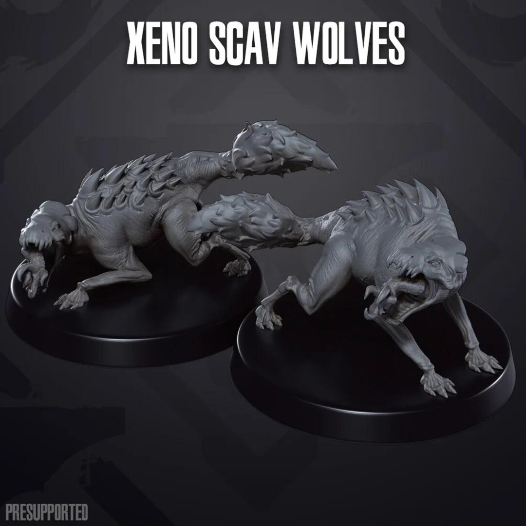 Scavenger Wolves - SKULLFORGE | Legion Compatible - 3D Printed - Etsy