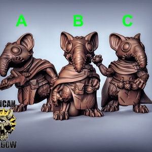 Mouslings plague doctors - Mousefolks | D&D | Pathfinder |  | AoS