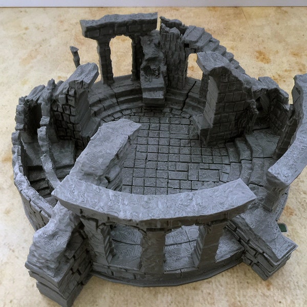 Rovine del cerchio - Weathertop - Amon Sul / stampato in 3D / Fantasia / Terreno / Scenario / Rovine / Signore degli anelli / Dungeons & Dragons