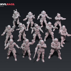Old Way mercenaries (9) MODULAR - Anvilrage Studios | Legion compatible