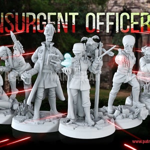Insurgent Officers - War Bear Studios | Legion compatible - Imperial Assault - 3D printed