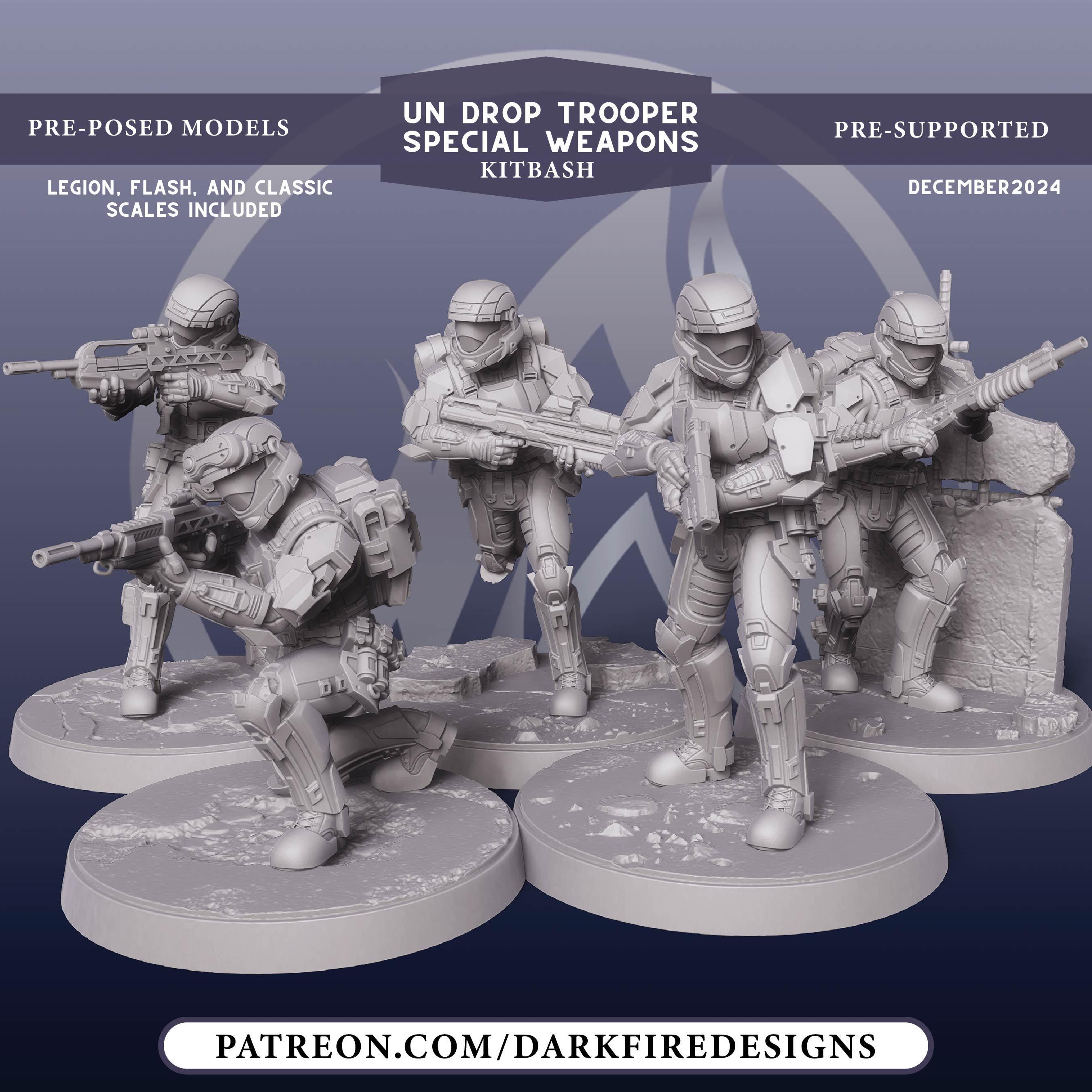 Drop Special Weapons Troopers - DARK FIRE | 3D Printed - Etsy