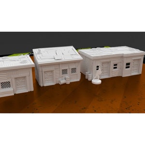 Shanty town buildings (3) - Infinity - D&D - Fantasy - Terrain - Scenery - 3D printed