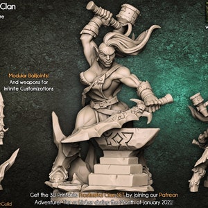 Logranna helforge - Blacksmith Orc - Frostmetal Clan Orc | Artisan Guild | D&D | Pathfinder |  | AOS