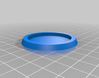 40mm to 50mm base adapter (round) - Warhammer 40K compatible - 3D printed | Round bases