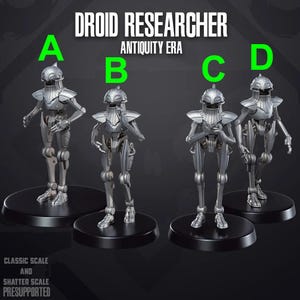 Ancient Droid Researcher - SKULLFORGE | Legion & Shatterpoint compatible - Imperial Assault - 3D printed