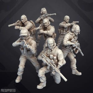 Veldt Hound Mercenaries (7) - SKULLFORGE | 3D printed