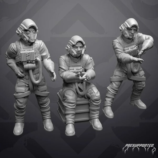 Alpha wing pilots - SKULLFORGE | Legion compatible - 3D printed