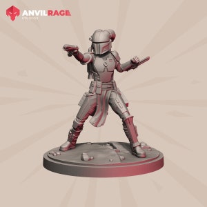 Mercenary alien Girl Anvilrage Studios Shatterpoint compatible 3D printed image 2