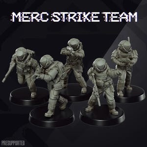 Merc Strike Team (5) - SKULLFORGE | 3D printed