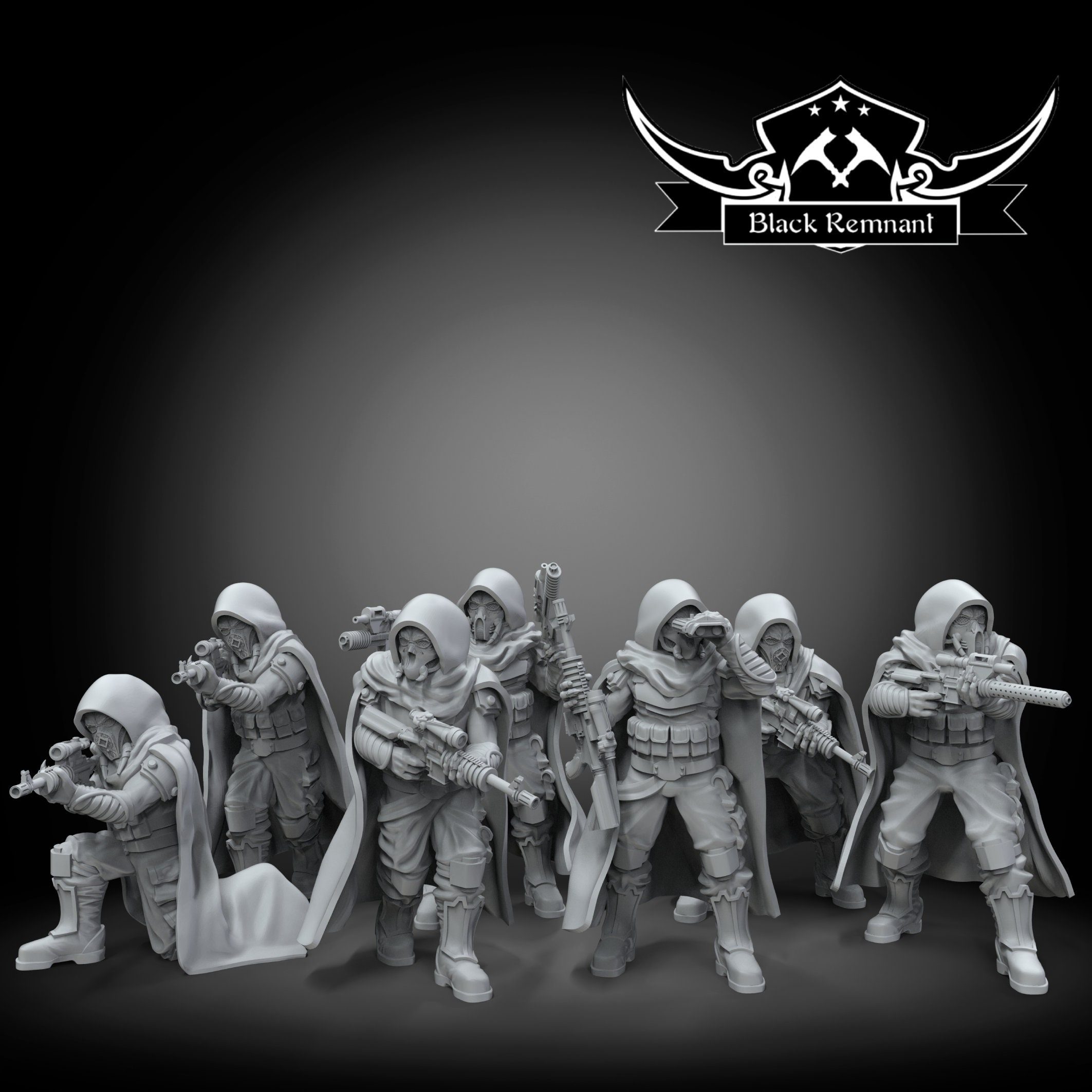 Kel-dor Soldiers (7) - BLACK REMNANT | Legion Compatible - 3D