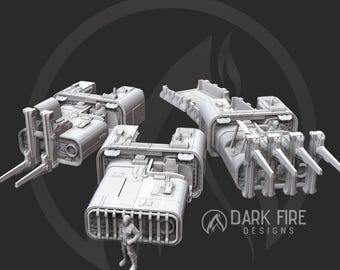 Samochód użytkowy Speeder Truck - DARK FIRE | Kompatybilny z Legionem - drukowany w 3D