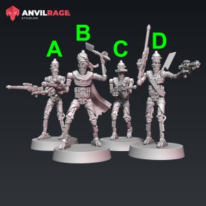 IG Bounty Hunter Droid - Anvilrage Studios | Legion compatible - 3D printed