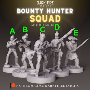 Bounty Hunter Squad - DARK FIRE | Legion compatible - 3D printed