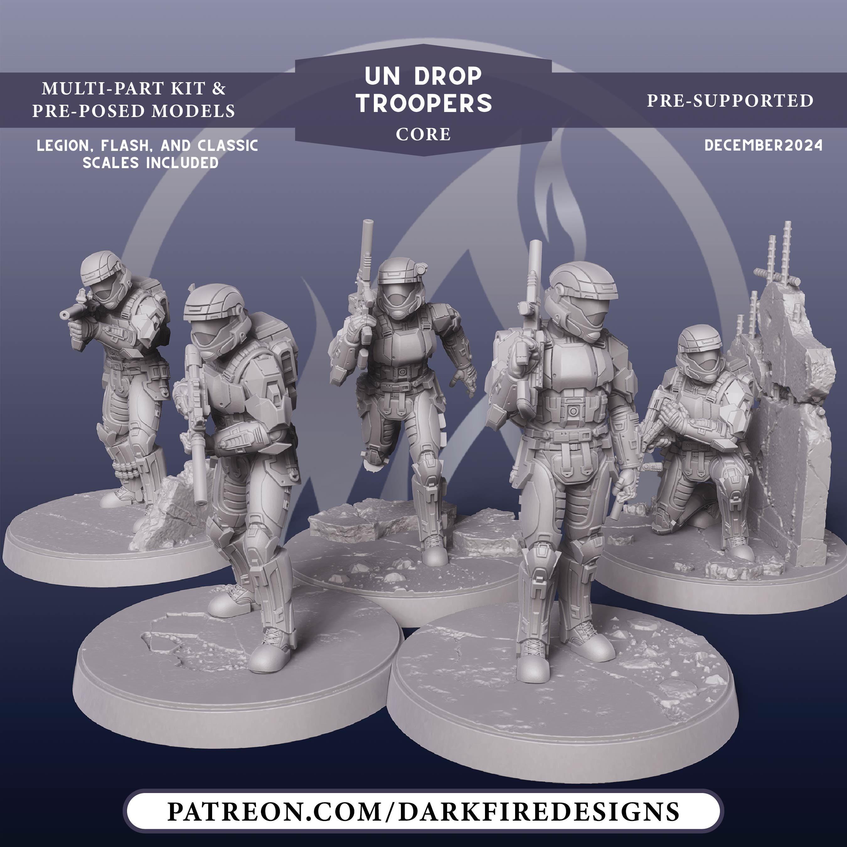 Drop Troopers - DARK FIRE | 3D Printed - Etsy