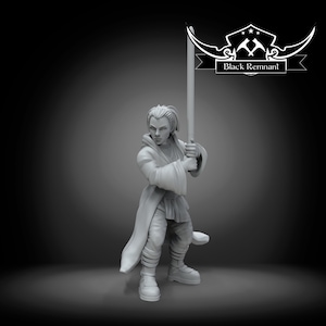 Meetra Surik - BLACK REMNANT | Legion compatible - 3D printed