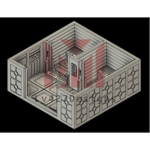 Small room - security cell | Legion | Imperial Assault | Space Hulk | Corridors | Alien | Predator | Star Wars | 3d printed