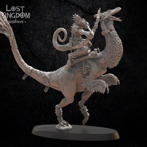 Héroe Skink en Gallimimus / D&D / Pathfinder /