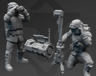 Authority Field Comms Troopers (2) - SKULLFORGE | Legion compatible - 3D printed
