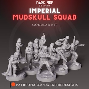 Imperial Mudskull Squad - DARK FIRE | Legion compatible - 3D printed