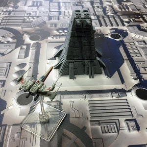 Torreta láser turbo XX-10 compatible con X-Wing 2.0 Xwing impresa en 3D