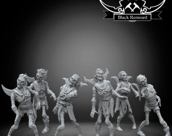 Nightsister zombies (6) - BLACK REMNANT | Legion compatible - 3D printed