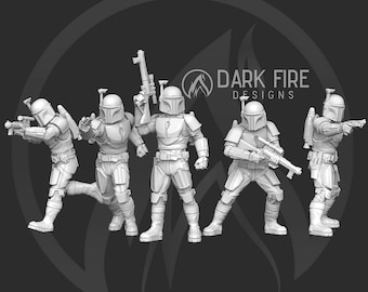 Blackwatch Crusader Squad (5) - DARK FIRE | Legion compatible - 3D printed