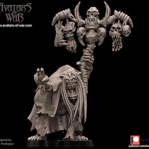 Orc Shaman (3 au choix) - « Avatars of War » | D&D | Éclaireur |  | AdS | Fantaisie | Imprimé en 3D