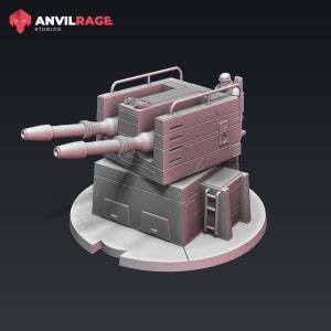 Anti-vehicle Turret - Anvilrage Studios | Legion compatible - 3D printed