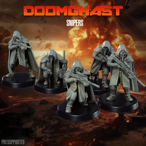 Doomghast Snipers (5) - SKULLFORGE | 3D printed